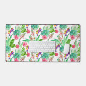 Cactus aquarelle brillante et Motif succulent (Clavier et souris)