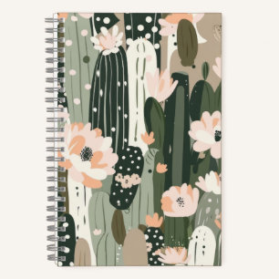 Cactus Art Unieke Zwart Wit Grijs Blush Wedding Notitieboek