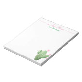 Cactus avec Bloc-notes Arrière - plan blanc (Tourné)