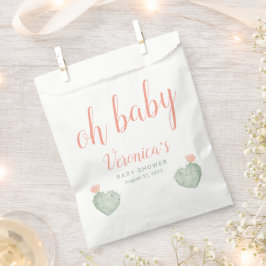 Cactus Baby shower Favor Bag Bedankzakje
