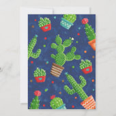Cactus Baby shower Invitation | Cactus Thema Kaart (Achterkant)