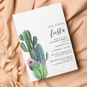 Cactus Bachelorette Weekend Party with Itinerary Kaart