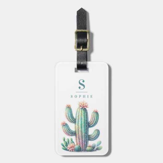 Cactus bagagelabels (Voorkant verticaal)