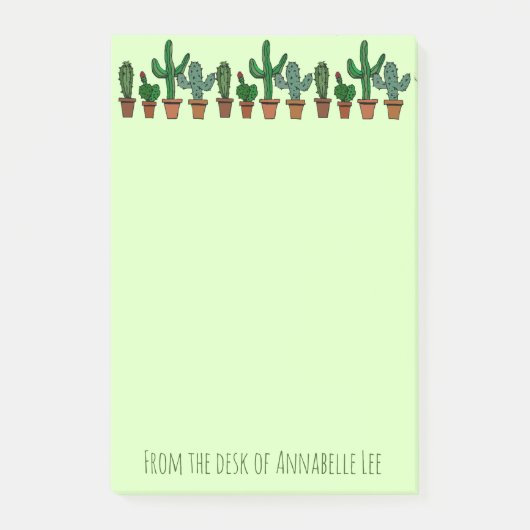 Cactus Banner Post-it® Notes (Voorkant)