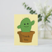 Cactus Bedankt Briefkaart (Staand voorkant)