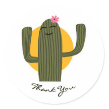 Cactus Bedankt Sticker