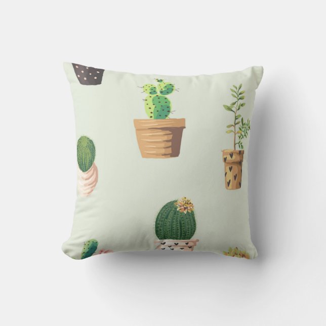 Cactus, bedrukt door kussen (Voorkant)