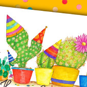 Cactus Birthday briefkaart van Nicole Janes