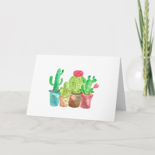 Cactus Blank Note Kaart (Voorkant)