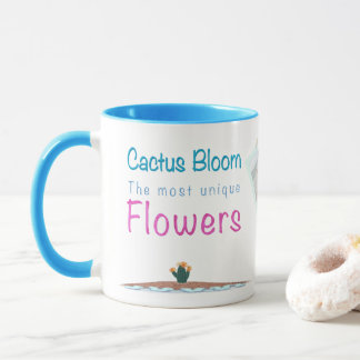 Cactus bloeit de meest unieke bloemen mok