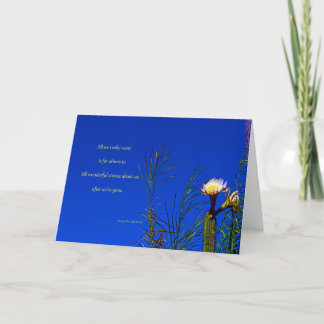 “Cactus Bloem #153” met gedicht: Na Alles Kaart