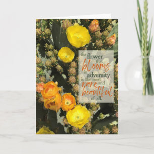Cactus Bloem Aanmoediging Inspiratie Spreuk Ca Kaart