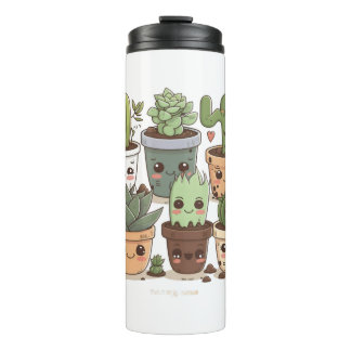 Cactus Bloemist Funny Succulent Lover Potted Plant Thermosbeker