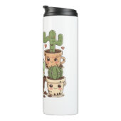 Cactus Bloemist Funny Succulent Lover Potted Plant Thermosbeker (Geroteerd rechts)