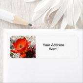 Cactus bloesem retourlabels etiket (Insitu)