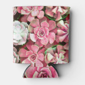 Cactus bloesem, romantisch bruiloft ontwerp blikjeskoeler (Voorkant)