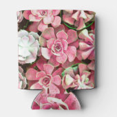 Cactus bloesem, romantisch bruiloft ontwerp blikjeskoeler (Achterkant)