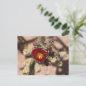 Cactus Bloom Briefkaart (Staand voorkant)