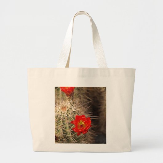 Cactus Bloom Grote Tote Bag (Voorkant)