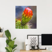 Cactus Bloom Poster (Thuiskantoor)