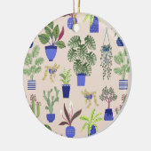Cactus Blush Pink Keramisch Ornament (Links)
