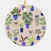 Cactus Blush Pink Keramisch Ornament (Achterkant)