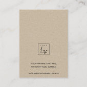 CACTUS BLUSH PROTEA FOLIAGE STUD OORBEL DISPLAY B VISITEKAARTJE (Achterkant)