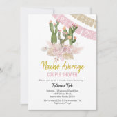 Cactus Boho Nacho Moyenne Couple Show Invitation (Devant)