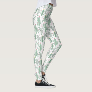 Cactus botanisch patroon leggings