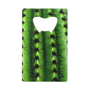 Cactus Bottle Opener Credit Kaart Grootte Kredietkaart Flessenopener
