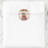 Cactus Bruiloft "RSVP" Sticker (Tas)