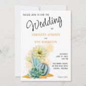 Cactus bruiloft uitnodiging (Voorkant)