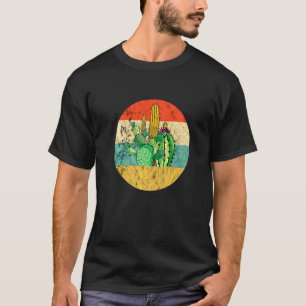 Cactus Cactaceae Cacti Vetplant Zonsondergang Tuin T-shirt
