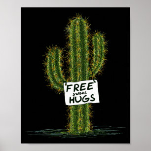 Cactus Cacti Grappige Kunst Humor Zoete Knuffels Poster