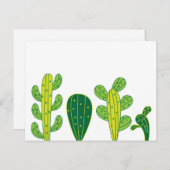 Cactus Cacti Plant Briefkaart (Voorkant / Achterkant)