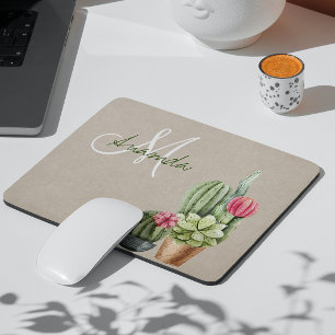 Cactus Cacti Vetplant Zuidwesten Woestijn Monogram Muismat