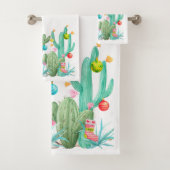 Cactus Cactus Desert Serviettes de bain de Noël (En situation)