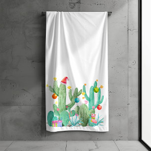 Cactus Cactus Desert Serviettes de bain de Noël