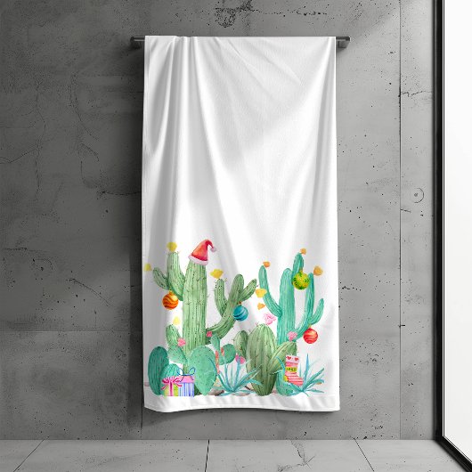 Cactus Cactus Desert Serviettes de bain de Noël