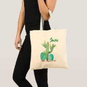 Cactus Cactus Succulent Aquarelle Sac fourre-tout (Devant (produit))