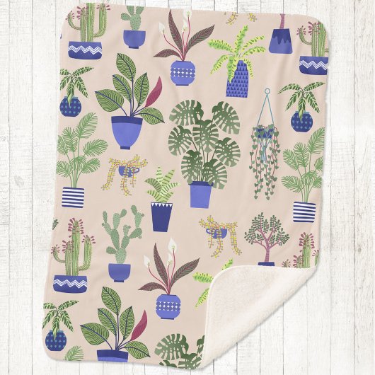 Cactus Cactussen Sappige kamerplant Sherpa Deken