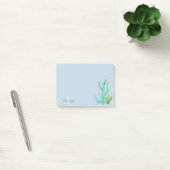 Cactus cactussen succulent zuidwesten blauw monogr post-it® notes (Kantoor)