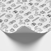 Cactus cadeaupakpapier cadeaupapier (Hoek)