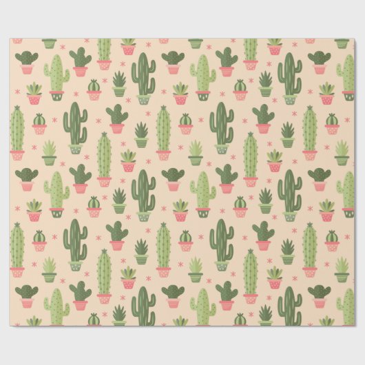 Cactus Cadeaupapier (Vlak)