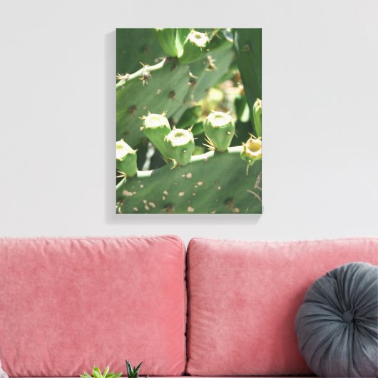 Cactus Canvas Afdruk (Insitu (Woonkamer))