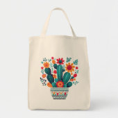 Cactus Canvas tas (Voorkant)