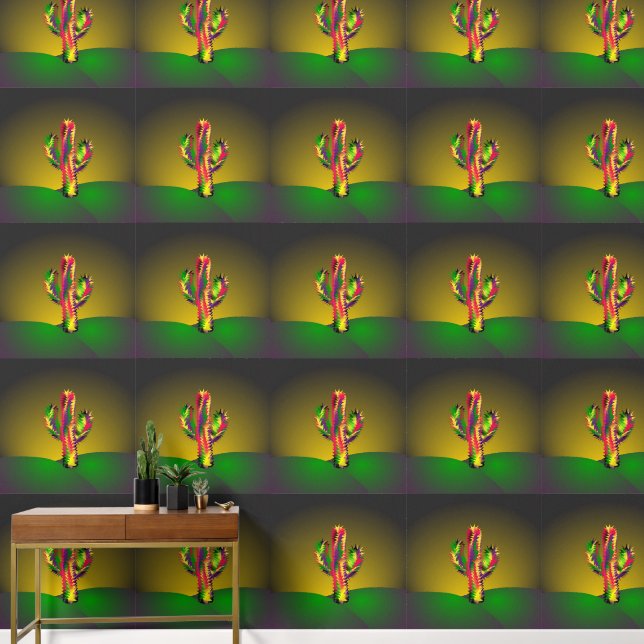 Cactus Cartoon Behang (Hal)