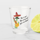 Cactus Cartoon Mexican Tequila Shot Glas (Voorkant)