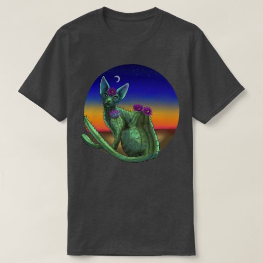 Cactus Cat T-shirt (Design voorkant)