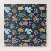 Cactus Charm: Kleurrijke bloemen Legpuzzel (Horizontaal)